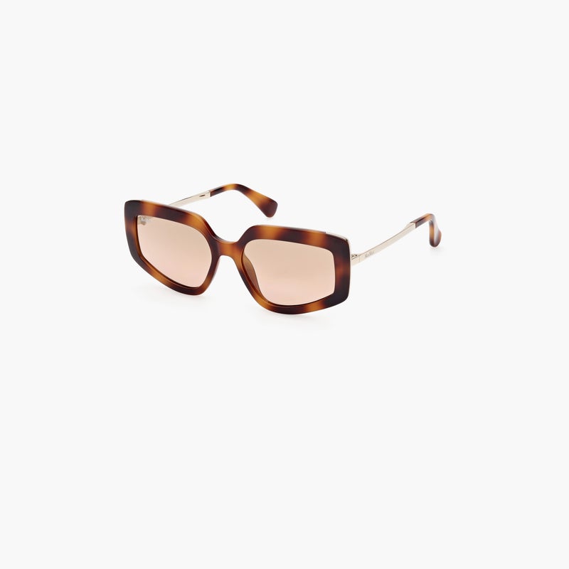 MaxMara Geometric Sunglasses in Tortoise - Image 1